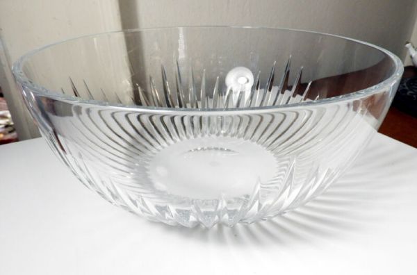 Baccarat Crystal MASSENA Large 10" Serving Salad Caviar Bowl, Rare!