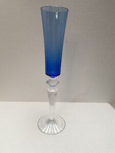 BACCARAT "MILLE NUITS' AQUA AND CLEAR SET OF 3 GLASSES      #394