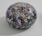 Millifiori Clichy Baccarat Ribbon Paperweight Glass Complex Close Pack Basket