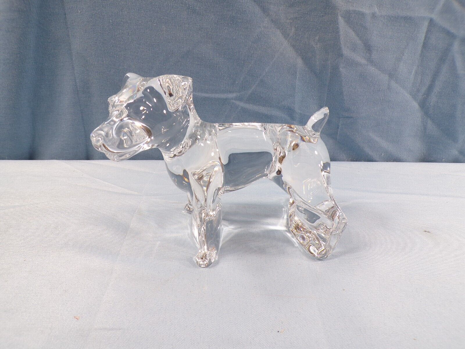 Baccarat Clear Crystal Jack Russell Terrier Dog Figurine