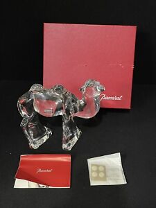 NEW IN BOX Baccarat Crystal French Art Glass Two Hump Nativity Camel Figurine