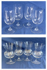 Baccarat 8 White Wine Brandy 5 5/8 Glasses 8 Thistle 4 5/8 Cognac Brandy Glasses