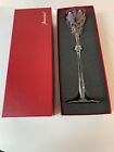 Baccarat Tsar Coupe Champagne Rose Overlay Vessiere Cut Clear Wine Glass Goblet