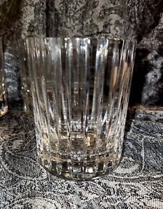 BACCARAT CUT CRYSTAL HARMONIE 4 1/8"  DOUBLE OLD FASHIONED GLASS 12OZ SET OF 4