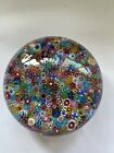 Baccarat Closepack Complex Millefiori CANE PAPERWEIGHT  Church Weight 1970