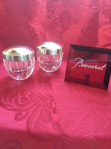 Near FLAWLESS Stunning BACCARAT France Glass HARMONIE Crystal SALT PEPPER SHAKER