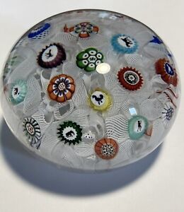 Antique Baccarat 1848 Spaced Concentric Paperweight 3 1/8”