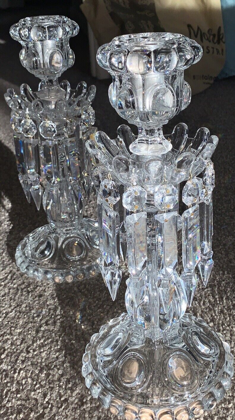 Magnificent Pair Of Baccarat Crystal Candelabras