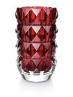 Baccarat Louxor Round Red Vase Medium New 9” Ref 2813624