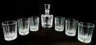 St Louis Decanter and Six (6) Baccarat-Style DOF Tumblers -Same Size and Cuts!