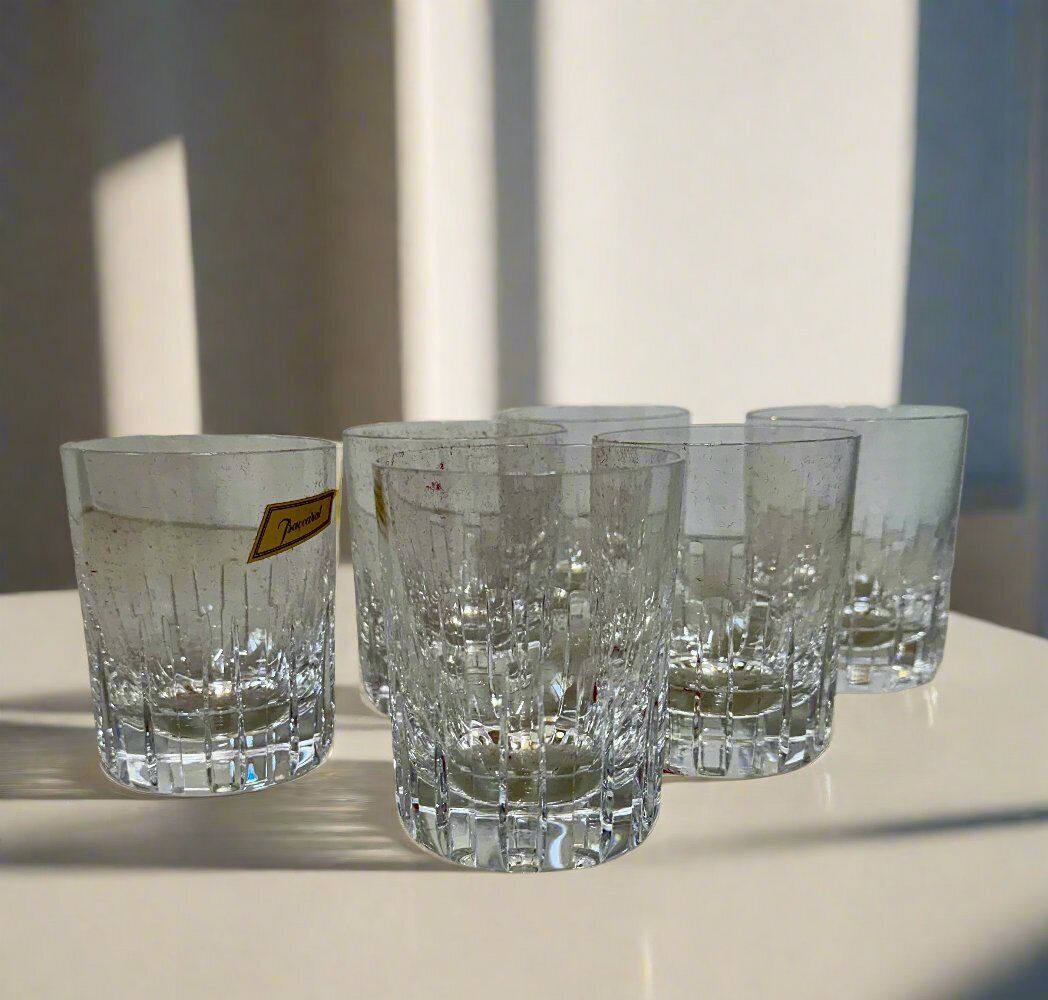 Baccarat Crystal Old Fashioned Rotary Tumblers Set of 6 341293