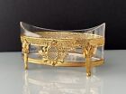Exquisite Antique Baccarat Glass and Gilt Bronze Ormolu Dish Centerpiece 19th c