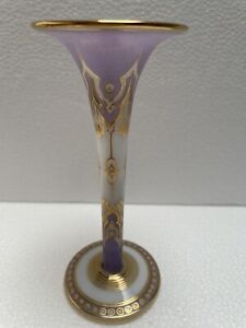 MAGNIFICENT BACCARAT OPALINE SOLIFLORE  VASE              #363