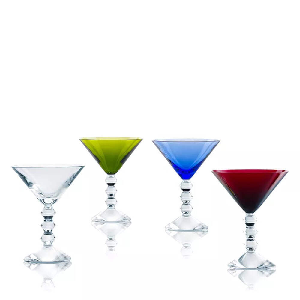 Set of 4 Baccarat Vega Martini Glasses 2810828