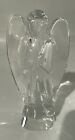 Baccarat Clear Crystal 6" Praying  folded hands Angel in Prayer Figurine Signed