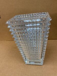 Baccarat Eye Vase Large Rectangular Clear 2612990