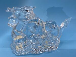 Baccarat Crystal - Las Vegas Dragon 5 ¼ in long - Figurine Paperweight - Signed