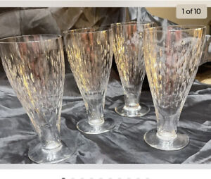 Rare vintage baccarat tea glasses set of 7