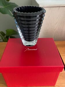 Baccarat Eye Oval Vase Black SMALL BRAND NEW IN BOX