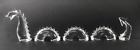 Baccarat France Crystal Loch Ness Monster FIVE Pieces Original Boxes, Excellent