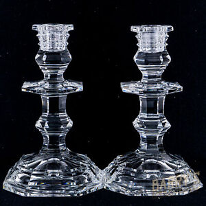 Baccarat Regence Pair of Candlesticks Candle Holder 7.5"