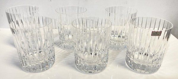 Baccarat Harmonie Crystal Set Of 6 Rocks Glass Tumblers