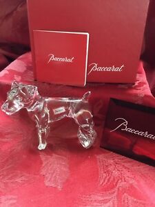 MIB FLAWLESS Exceptional BACCARAT France Glass BEAGLE TERRIER Crystal DOG PUPPY