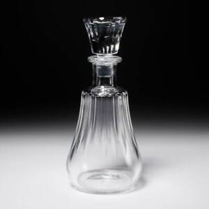 Baccarat France Cote d'Azur Cut Crystal Wine Whisky Decanter Hexagon Stopper 10"