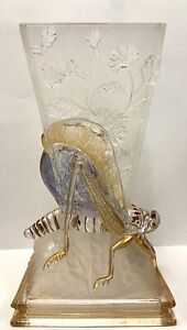 Baccarat signed "Locust" vase