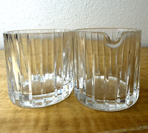 FLAWLESS Exquisite BACCARAT France Art Glass HARMONIE Crystal CREAMER & SUGAR