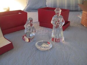 Baccarat Crystal Nativity Set - Mary, Baby Jesus, Joseph - Made in France
