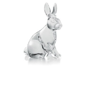 BACCARAT CRYSTAL 2022 ZODIAQUE RABBIT CLEAR FIGURINE #2815125 BRAND NIB SAVE$ FS