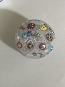 Antique Baccarat 1848 Concentric Millefiori Paperweight