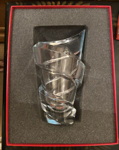 Baccarat Crystal Glass Spirale Vase (Size Large with original box)