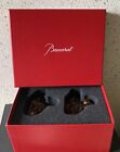 Wynn Las Vegas Baccarat Crystal Chopstick Holders Chinese Zodiac Monkey Pair