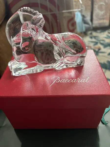 New ListingVINTAGE BACCARAT CRYSTAL UNICORN FIGURINE, SIGNED, MADE IN FRANCE-RETIRED