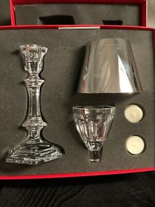 BACCARAT CRYSTAL HAROCOURT OUR FIRE CANDLESTICK #2600415 NIB SHIPS FAST