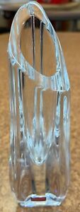NIB Baccarat 8" Triangular Rose Bud Vase!!! NICE!!!!