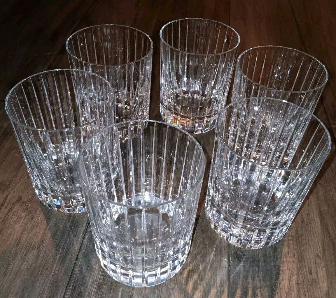 Baccarat Harmonie Tumbler Rock Glass Set Of 6 Large Size