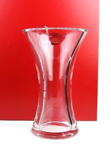 BACCARAT EXTRA LARGE CRYSTAL UMBRELLA VASE CLEAR 15.5" TALL FRANCE NO BOX