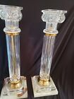 Antique Ionic Corinthian Crystal Onyx Pillar Column Lamp Base Holders Baccarat?
