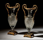 Superb Matched Pair Baccarat Vases 15”