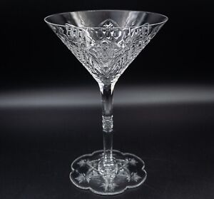 Baccarat Crystal France Elbeuf Champagne Martini Cocktail Glass 6 1/8" FREE SHIP