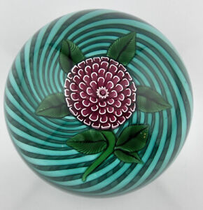 JOHN DEACONS-Version of Antique Baccarat Camomile (Pom Pom) W Double Green Swirl