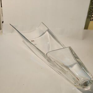 BACCARAT FRANCE CRYSTAL 17" "DIVA" RECLINING ON SIDE VASE AS-IS LQQK