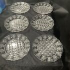 baccarat crystal set if 6 vintage luncheon,salad plates 8 1/2 in