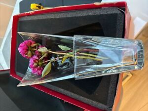 Baccarat diva horizontal vase 19.5 inches- Stunning piece Rare