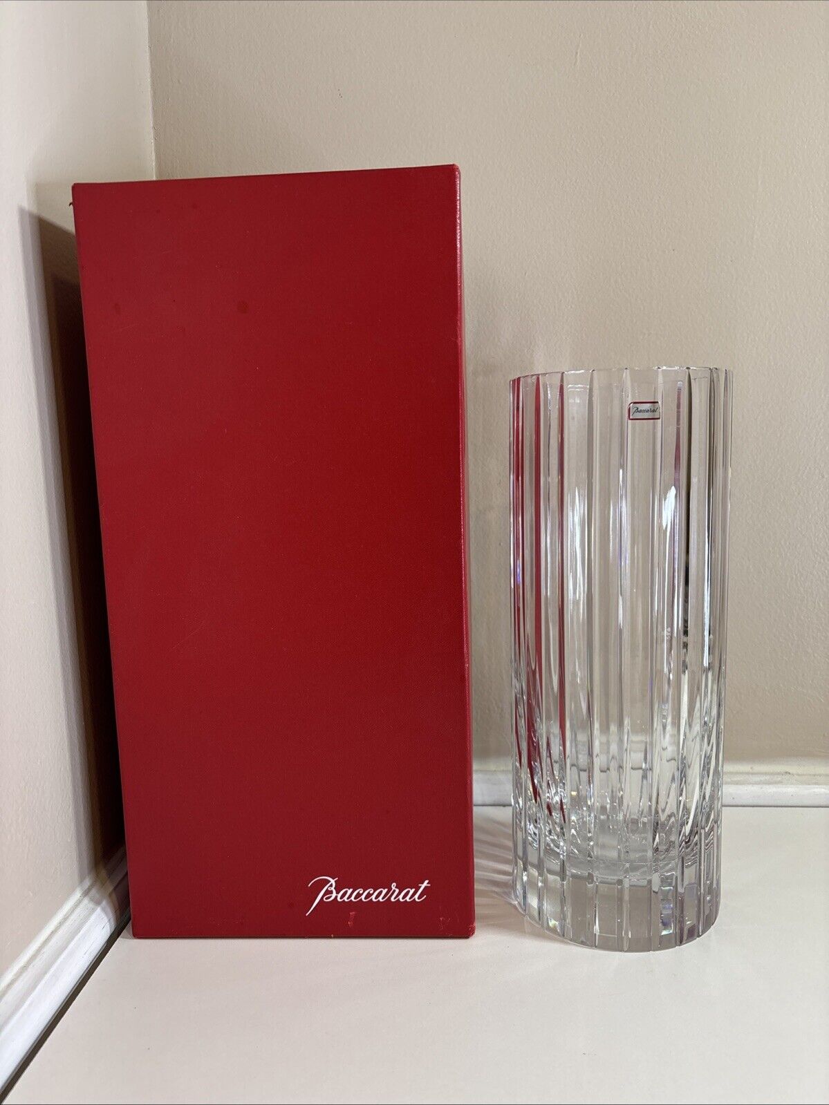 Baccarat Harmonie Vase 12” Large With Box Large