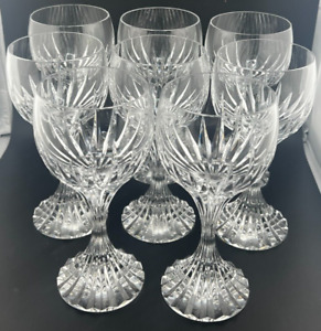 BACCARAT CRYSTAL MESSINA WATER GOBLET SET OF 8