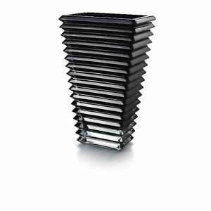 Baccarat Eye Vase Small Rectangular Black BNIB 2814036